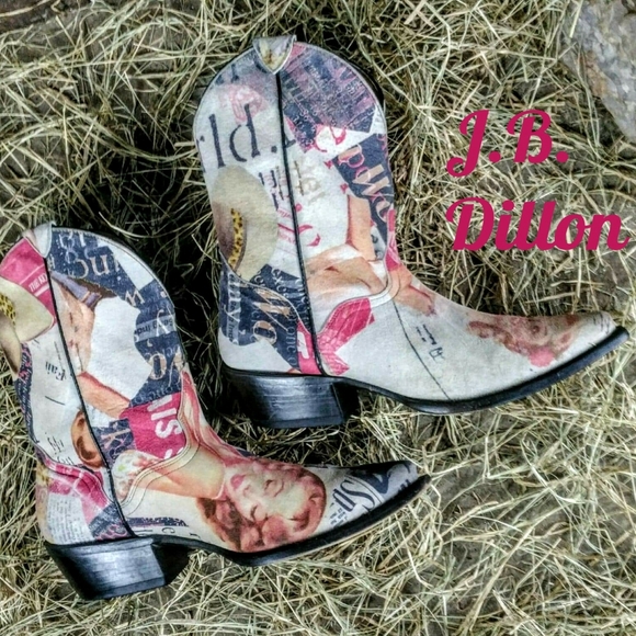 JB Dillon Shoes - J.B. Dillon cowboy boots size 7B